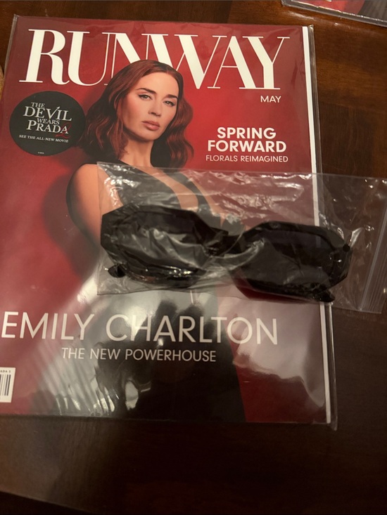 Runway Magazine May Issue - Red Cover featuring Emily Charlton and